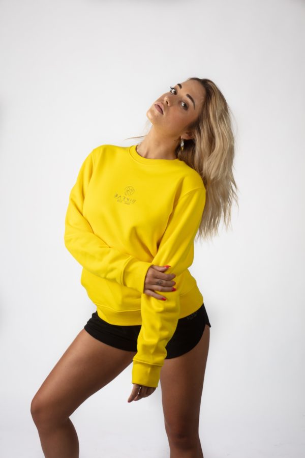 FELPA UNISEX RAINBOW GOLDEN YELLOW, LOGO CATARIFRANGENTE