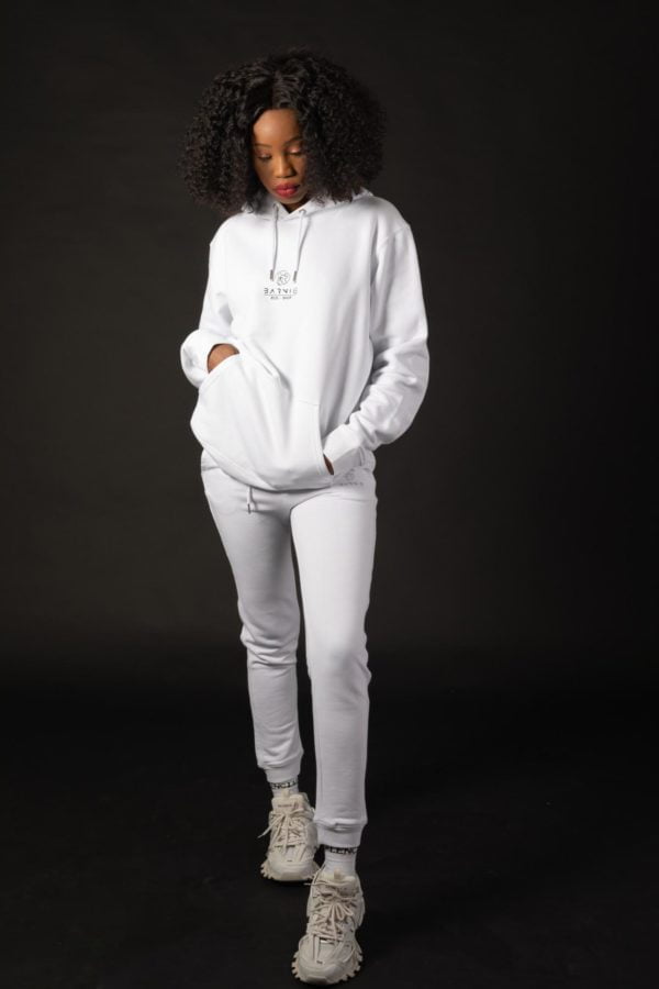 FELPA UNISEX RAINBOW WHITE, LOGO CATARIFRANGENTE - immagine 3