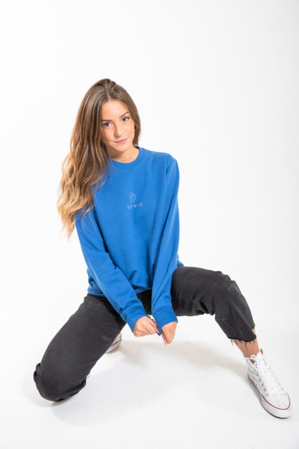 FELPA UNISEX RAINBOW, MAJORELLE BLU LOGO CATARIFRANGENTE - immagine 2