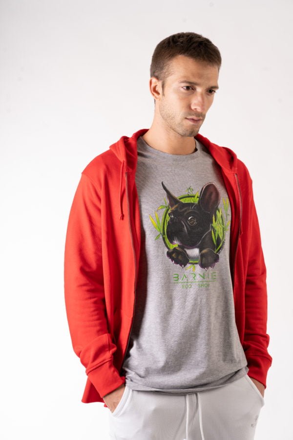 Organic Zipped Hood LBABCWU35BR - immagine 3