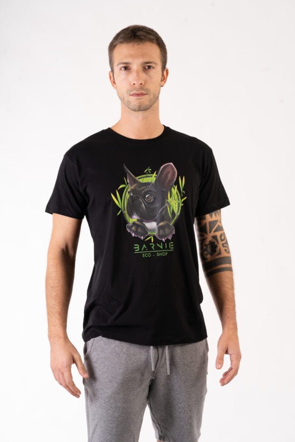 T-SHIRT UNISEX ORGANIC LNU CON LOGO DI BARNIE