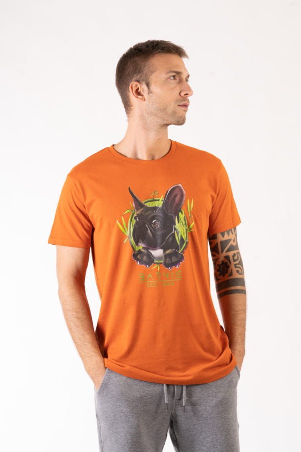 T-SHIRT UOMO ORGANIC LUO CON LOGO DI BARNIE - immagine 3