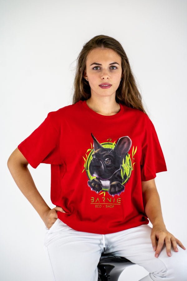 T-SHIRT UNISEX ORGANIC LRD CON LOGO DI BARNIE