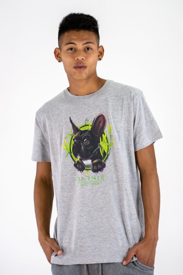 T-SHIRT UNISEX ORGANIC LGU CON LOGO DI BARNIE